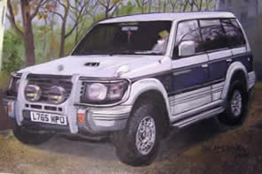 Painting in the Atholl Arms Hotel, Blair Atholl